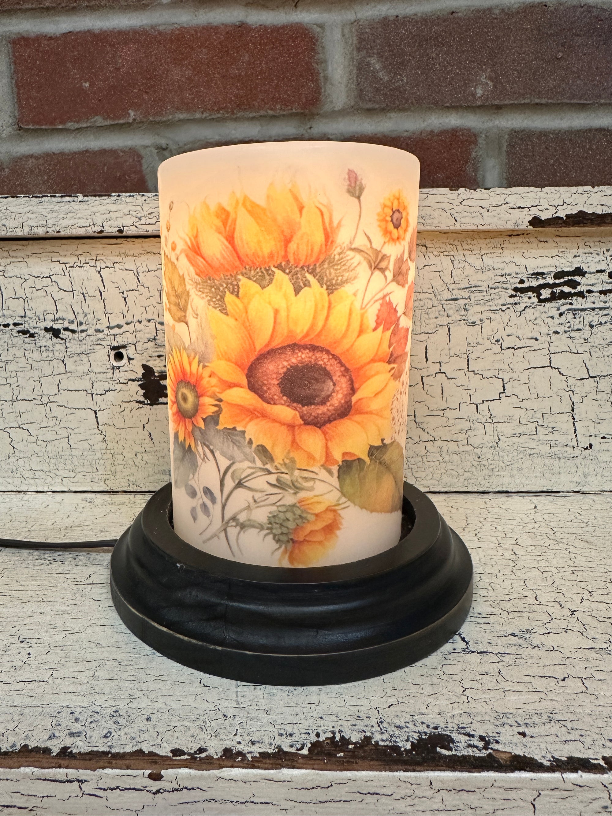 Sunflower Cluster Bouquet Candle Sleeve
